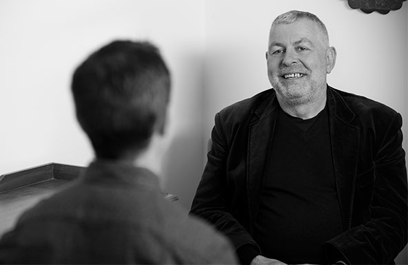 Drug & alcohol addiction therapy - Bryce Hay Counsellor in session room
